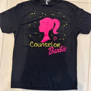 Counselor Barbie Tee - Black and Pink